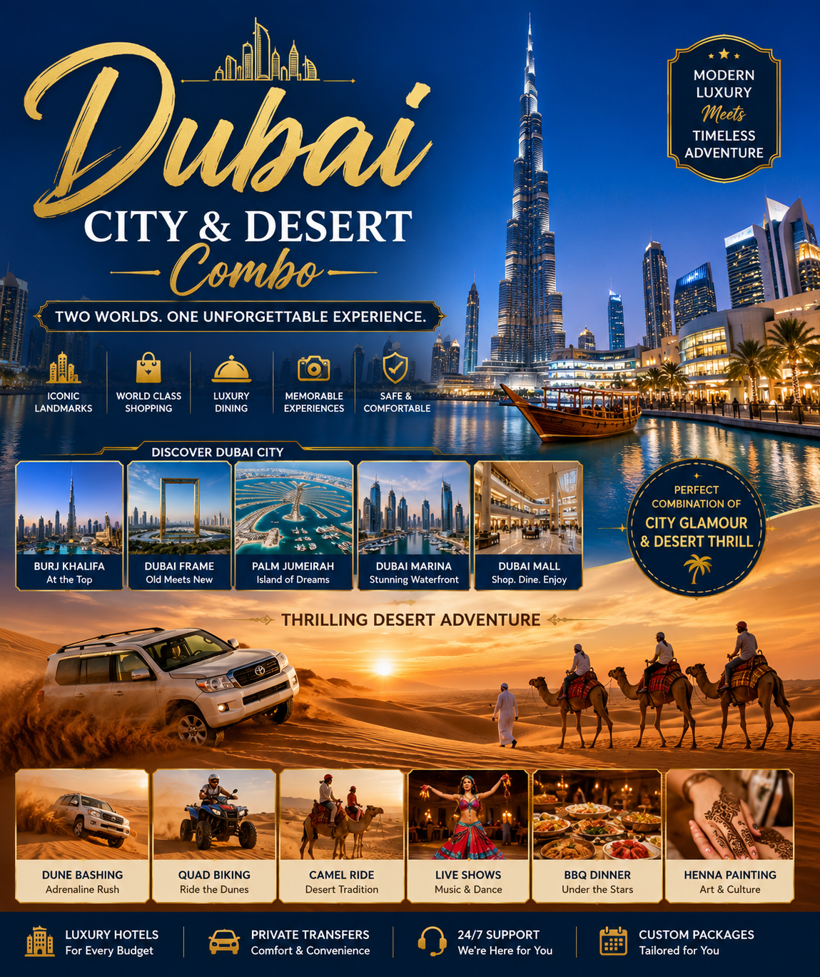 Dubai City & Desert Combo - 4 Days